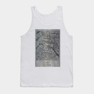 Paris, France, city map Tank Top